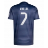 Camisa de Futebol Real Madrid Vinicius Junior #7 Equipamento Secundário 2025-26 Manga Curta Camisa de Futebol Real Madrid Vinicius Junior #7 Equipamento Secundário 2025-26 Manga Curta